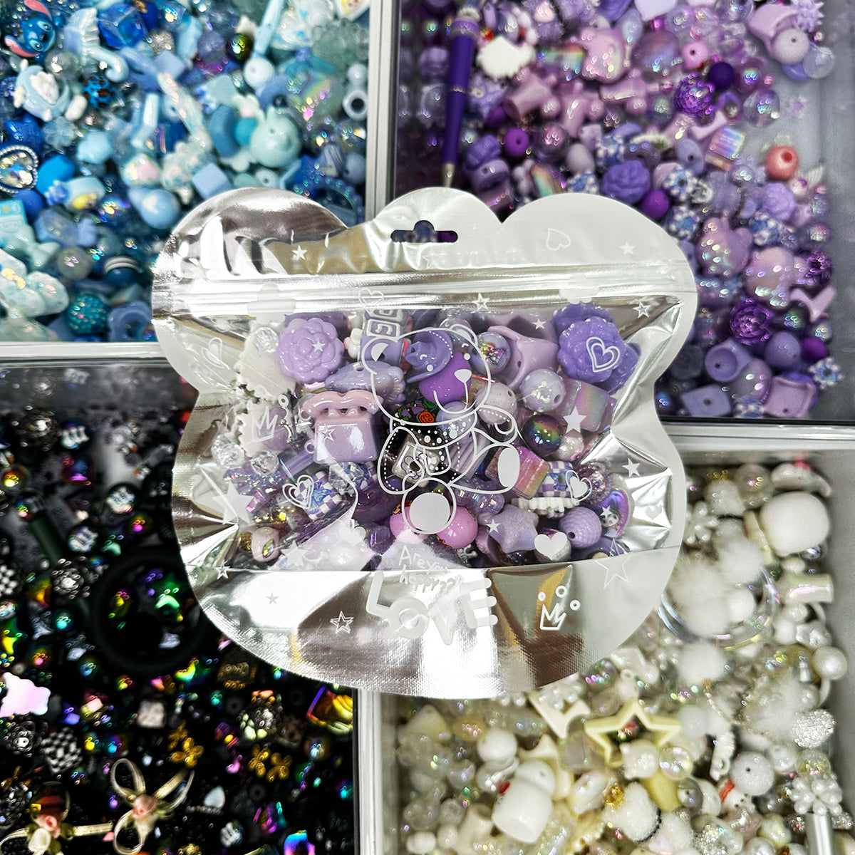 200g/bag Super mix —beads charms accessories for DIY