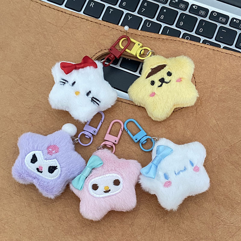 mixed plush keychain