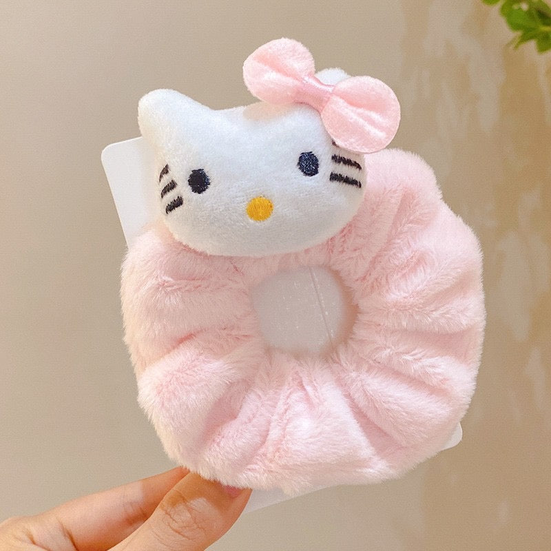 sanrio fluffy hair tie