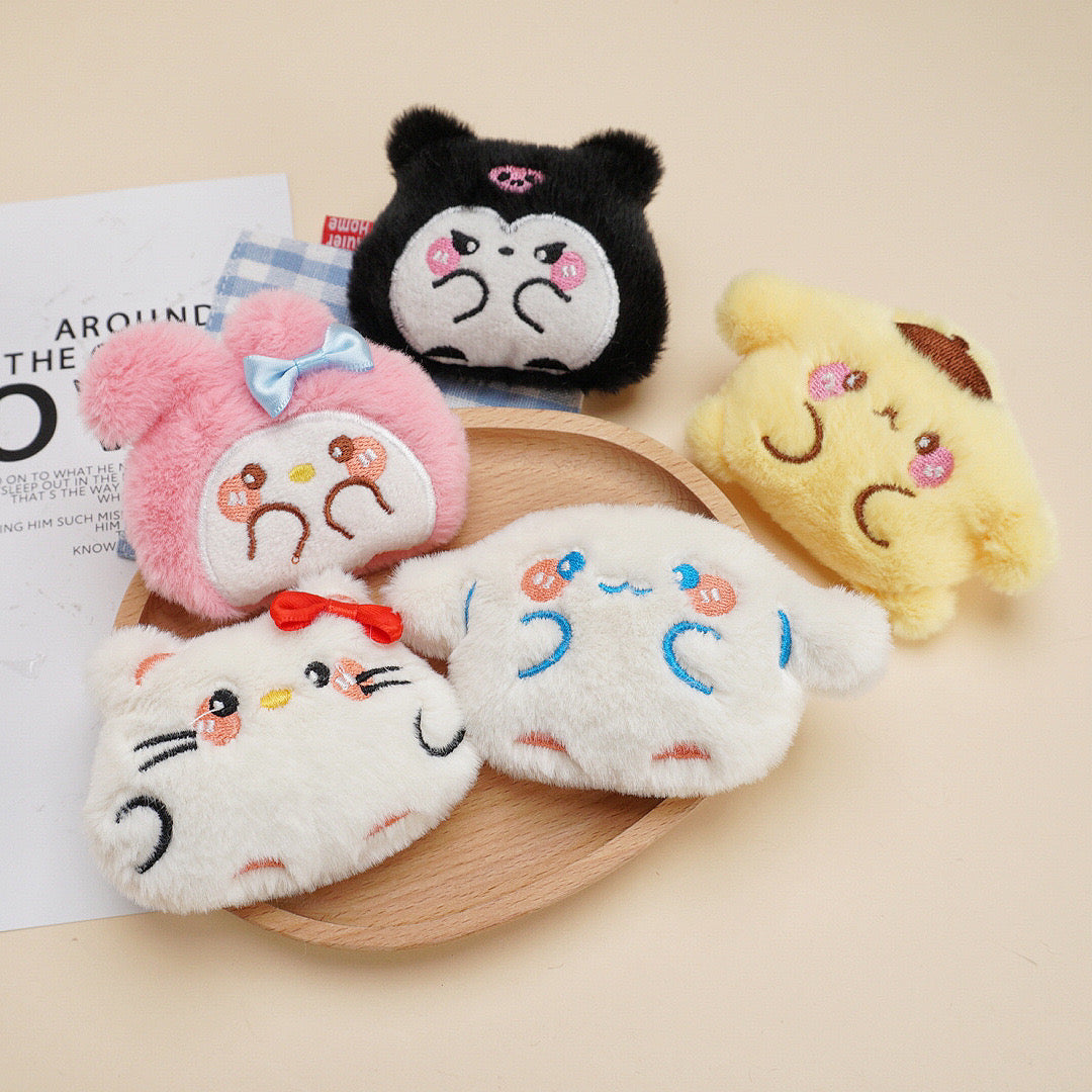 sanrio plush keychain